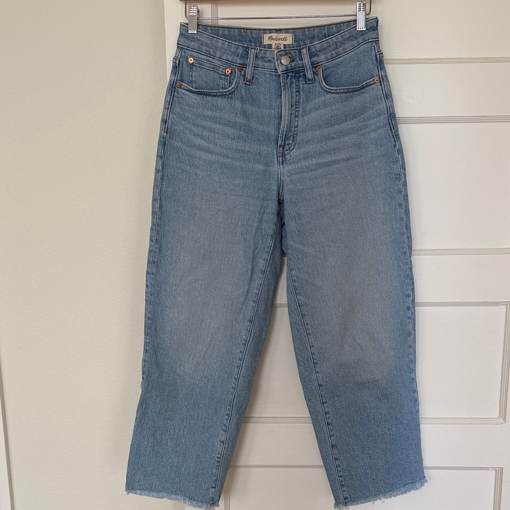 Madewell the curvey vintage wide leg crop Jean